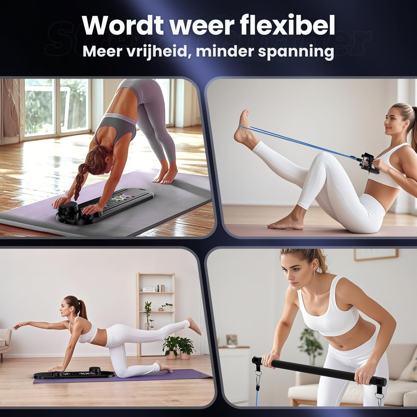 Flexify® Pilates Board Pro - Zwart