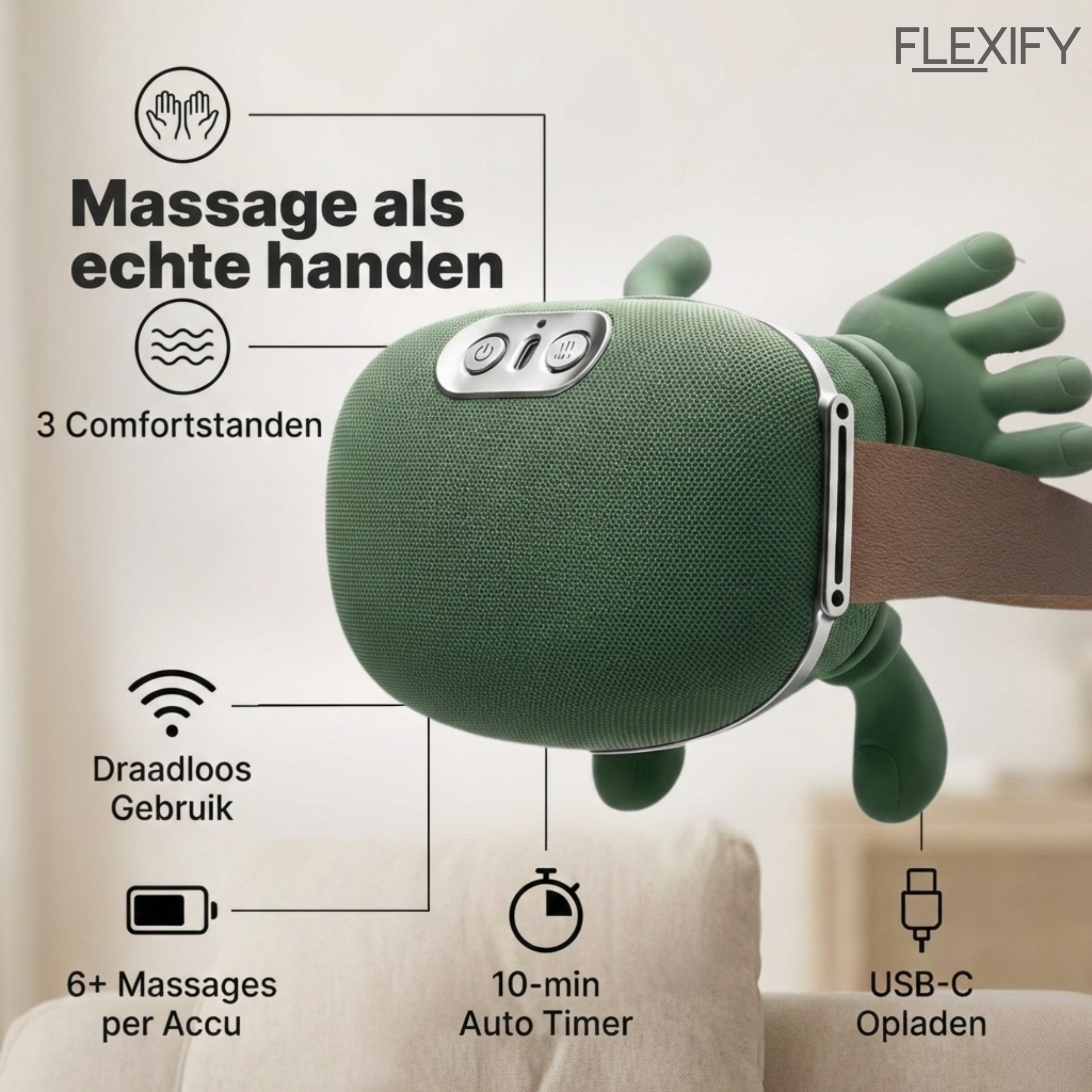 Nekmassage Shiatsu Apparaat