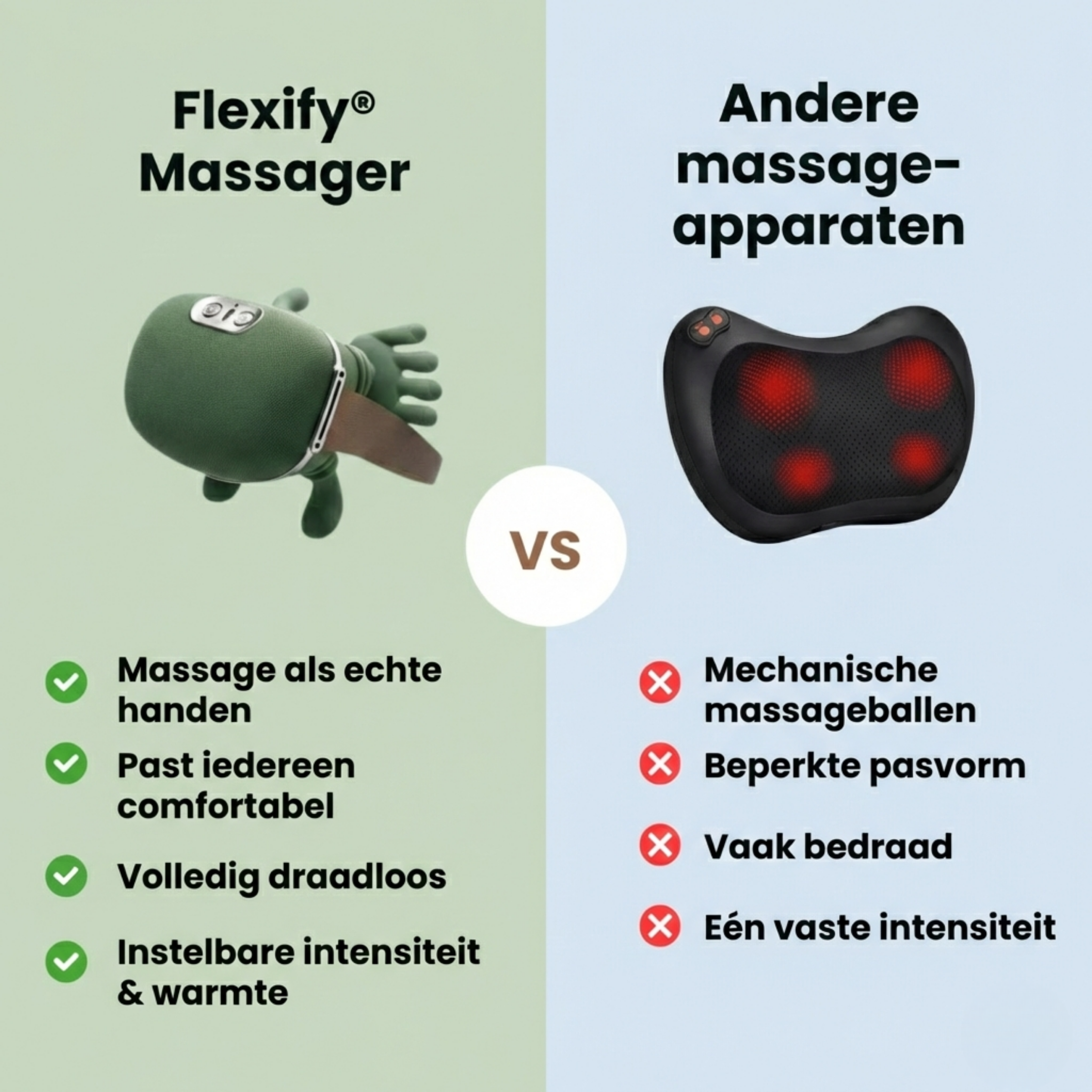 Nekmassage Shiatsu Apparaat