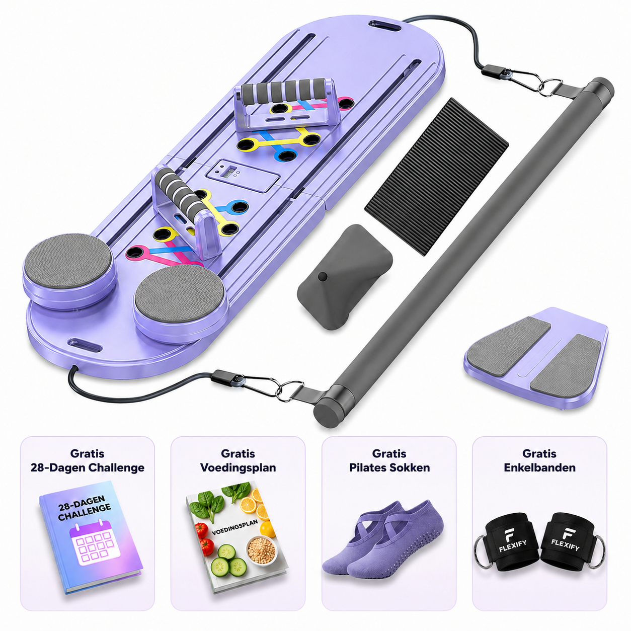 Pilates Board Pro | Paars — Pre-order levering vanaf juni 2026